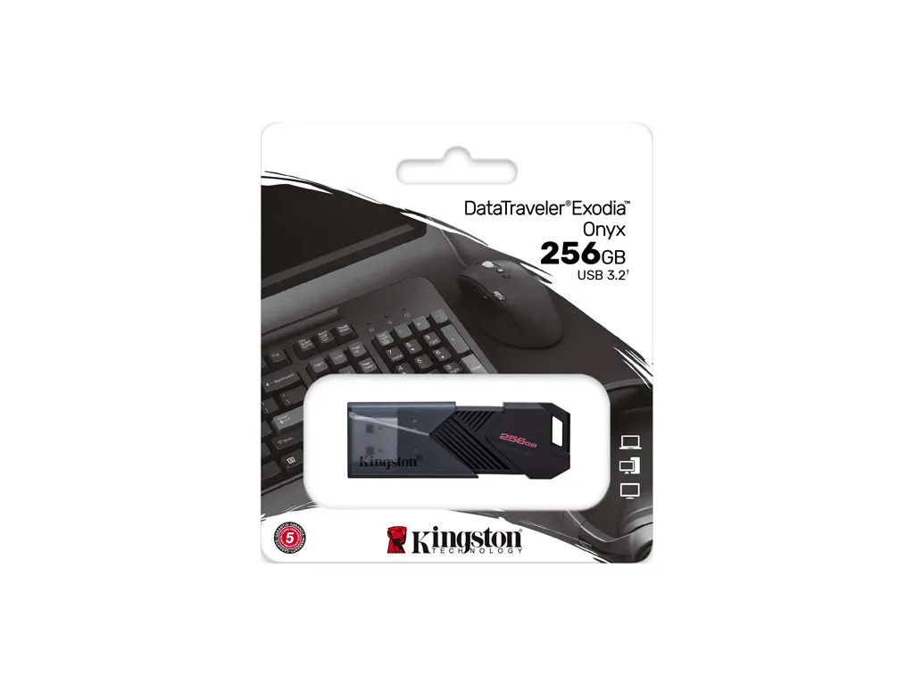 Kingston USB memorija KINGSTON DTXON/256GB/Exodia Onyx/3.2/crna Slika 3